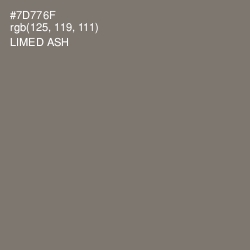 #7D776F - Limed Ash Color Image